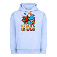 Pigment Grape Ice it's ok to be different autism gnome Urban Hoodie - Zillion Design Studio