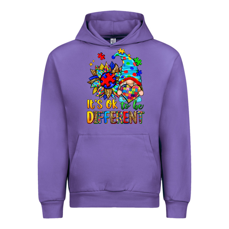 It's Ok To Be Different Autism Gnome Urban Hoodie by Zillion Design Studio | Teevron
