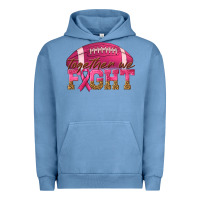 Pigment Pebble Blue Together We Fight Urban Hoodie - texasbilliewilder