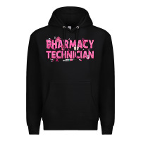 Black Breast Cancer Pharmacy Technician Premium Hoodie - texasbilliewilder