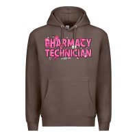 Coffee Breast Cancer Pharmacy Technician Premium Hoodie - texasbilliewilder