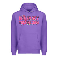 Purple Breast Cancer Pharmacy Technician Premium Hoodie - texasbilliewilder