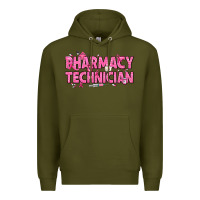 Army Green Breast Cancer Pharmacy Technician Premium Hoodie - texasbilliewilder