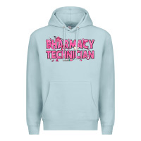 Blue Mist Breast Cancer Pharmacy Technician Premium Hoodie - texasbilliewilder