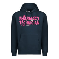 Navy Breast Cancer Pharmacy Technician Premium Hoodie - texasbilliewilder
