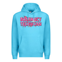 Ocean Blue Breast Cancer Pharmacy Technician Premium Hoodie - texasbilliewilder