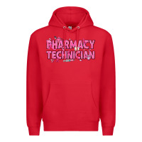 Red Breast Cancer Pharmacy Technician Premium Hoodie - texasbilliewilder