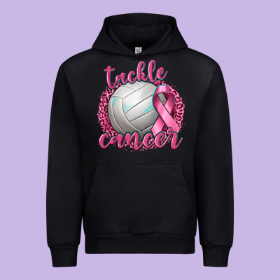 Tackle Cancer Volleyball Urban Hoodie Designed By Texasbilliewilder
