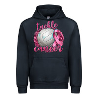 Navy Tackle Cancer Volleyball Urban Hoodie - texasbilliewilder