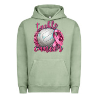 Pigment Oil Green Tackle Cancer Volleyball Urban Hoodie - texasbilliewilder