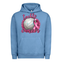 Pigment Pebble Blue Tackle Cancer Volleyball Urban Hoodie - texasbilliewilder