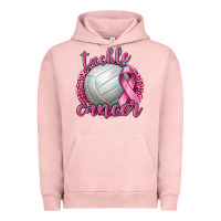 Pigment Salmon Tackle Cancer Volleyball Urban Hoodie - texasbilliewilder