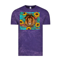 Cloud Purple western lion tumbler Vintage Tee - Artiststas