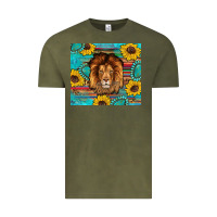 Vintage Olive western lion tumbler Vintage Tee - Artiststas
