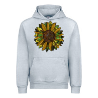 Heather Grey camouflage flitter sunflowers Urban Hoodie - RanaPortraitStore