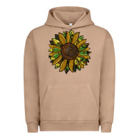 Pigment Burro camouflage flitter sunflowers Urban Hoodie - RanaPortraitStore