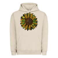 Pigment French Oak camouflage flitter sunflowers Urban Hoodie - RanaPortraitStore