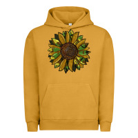 Pigment Peanut Butter camouflage flitter sunflowers Urban Hoodie - RanaPortraitStore
