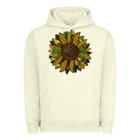 Pigment Pistachio camouflage flitter sunflowers Urban Hoodie - RanaPortraitStore