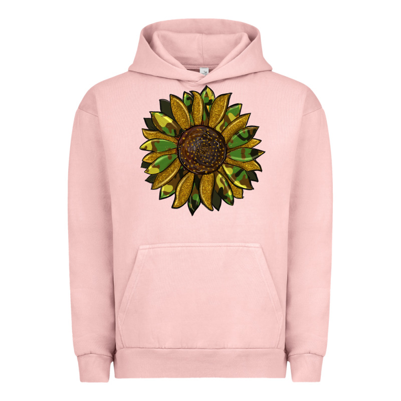 Camouflage Flitter Sunflowers Urban Hoodie by RanaPortraitStore | Teevron