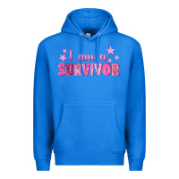 True Royal I Am a Survivor Breast Cancer Premium Hoodie - texasbilliewilder