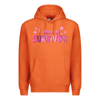Carrot I Am a Survivor Breast Cancer Premium Hoodie - texasbilliewilder