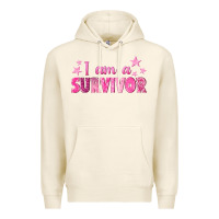 Tofu I Am a Survivor Breast Cancer Premium Hoodie - texasbilliewilder