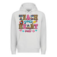 Dove Grey teach your heart out Premium Hoodie - Zillion Design Studio