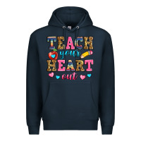 Navy teach your heart out Premium Hoodie - Zillion Design Studio