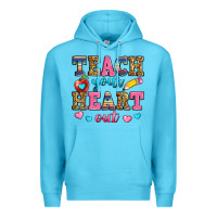 Ocean Blue teach your heart out Premium Hoodie - Zillion Design Studio