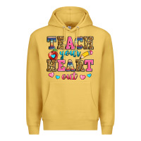 Antique Gold teach your heart out Premium Hoodie - Zillion Design Studio