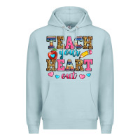 Blue Mist teach your heart out Premium Hoodie - Zillion Design Studio