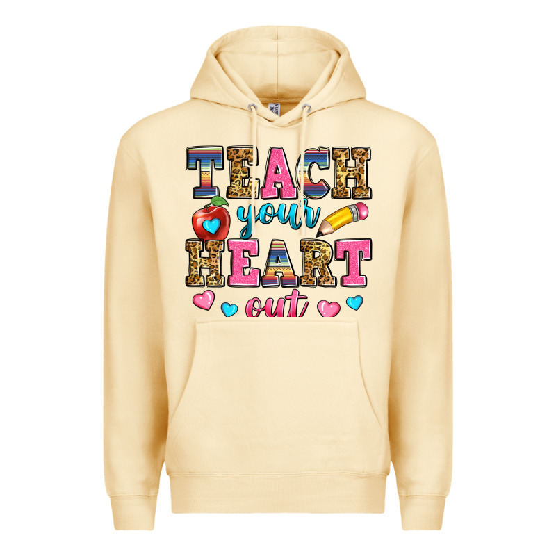 Teach Your Heart Out Premium Hoodie by Zillion Design Studio | Teevron