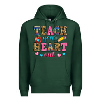 Sports Green teach your heart out Premium Hoodie - Zillion Design Studio