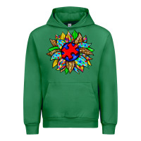 Emerald autism sunflower Urban Hoodie - Zillion Design Studio
