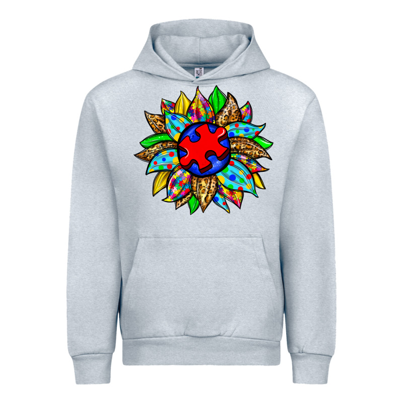 Autism Sunflower Urban Hoodie by Zillion Design Studio | Teevron