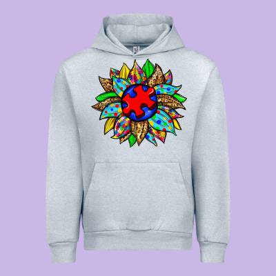 Autism Sunflower Urban Hoodie Designed By Zillion Design Studio