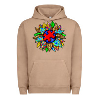 Pigment Burro autism sunflower Urban Hoodie - Zillion Design Studio