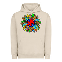 Pigment French Oak autism sunflower Urban Hoodie - Zillion Design Studio