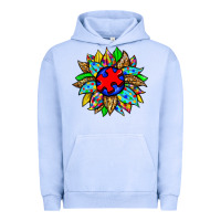 Pigment Grape Ice autism sunflower Urban Hoodie - Zillion Design Studio