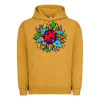 Pigment Peanut Butter autism sunflower Urban Hoodie - Zillion Design Studio