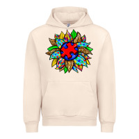 Sandshell autism sunflower Urban Hoodie - Zillion Design Studio