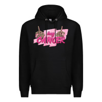 Black Hey Cancer Premium Hoodie - texasbilliewilder