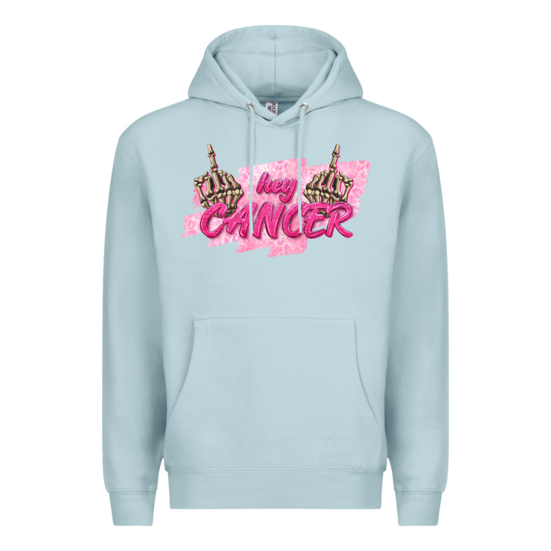 Hey Cancer Premium Hoodie by texasbilliewilder | Teevron
