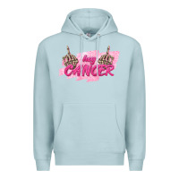 Blue Mist Hey Cancer Premium Hoodie - texasbilliewilder