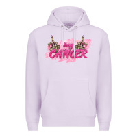 Lilac Hey Cancer Premium Hoodie - texasbilliewilder