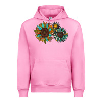 Fuchsia Pink western sunflowers Urban Hoodie - RanaPortraitStore