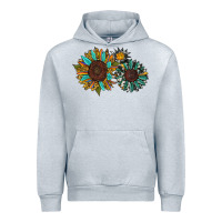Heather Grey western sunflowers Urban Hoodie - RanaPortraitStore