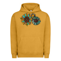 Pigment Peanut Butter western sunflowers Urban Hoodie - RanaPortraitStore