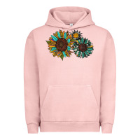Pigment Salmon western sunflowers Urban Hoodie - RanaPortraitStore